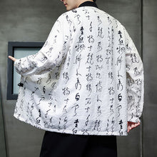 Load image into Gallery viewer, Contrast Patchwork Print Stand Collar Long-sleeved Shirt