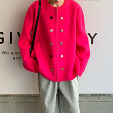 Load image into Gallery viewer, Loose Buttoned Sweater Jacket