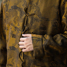 Load image into Gallery viewer, Retro Stand-up Collar Gradient Brocade Coat