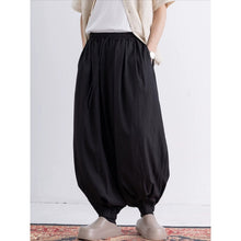 Load image into Gallery viewer, Loose Wide Leg Ankle Tied Lantern Pants
