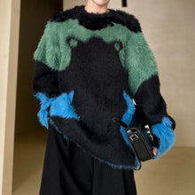 Load image into Gallery viewer, Retro Color Block Sweater