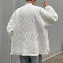 Load image into Gallery viewer, Winter Solid Color Vertical Pattern Cotton Coat