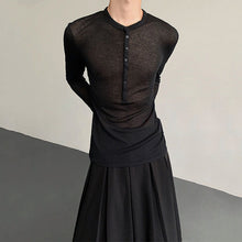 Load image into Gallery viewer, Slim Fit See-through Bottoming Shirt