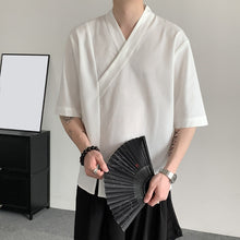 Load image into Gallery viewer, White Breathable Bottoming Slit Shirt