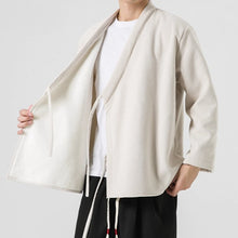 Load image into Gallery viewer, Thickened Diagonal-front Loose-fitting Belted Jacket