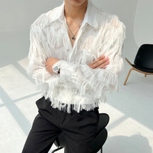 Load image into Gallery viewer, Three-dimensional Wave Tassel Shirt