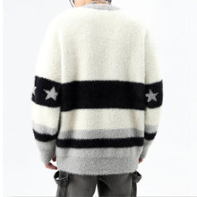 Load image into Gallery viewer, Round Neck Embroidered Dragon Loose Knitted Sweater