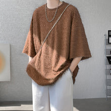 Load image into Gallery viewer, Tasseled Quarter-sleeve Loose T-shirt