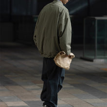 Load image into Gallery viewer, Retro Japanese Style Stand-up Collar Zip-up Jacket