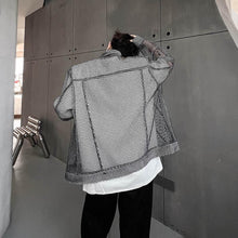 Load image into Gallery viewer, Cutout Mesh Casual Double Zip Jacket