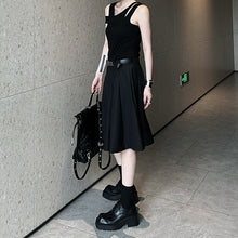 Load image into Gallery viewer, High Waist Pleated Skirt Pants