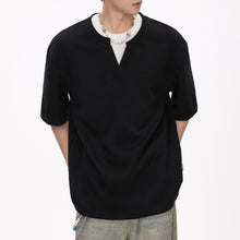 Load image into Gallery viewer, Fake Two Piece Heavyweight Loose T-shirt