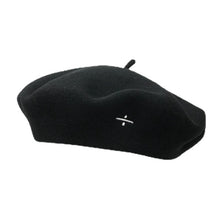 Load image into Gallery viewer, Dark Symbol Embroidered Wool Beret Hat
