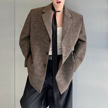 Load image into Gallery viewer, Loose Fit Leather Waist Belted Blazer