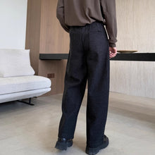Load image into Gallery viewer, Thickened Woolen Curved Loose Casual Trousers