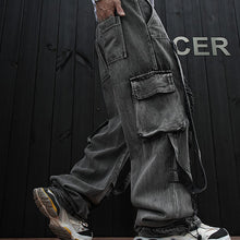 Load image into Gallery viewer, Ripped Outdoor Hip-hop Denim Trousers