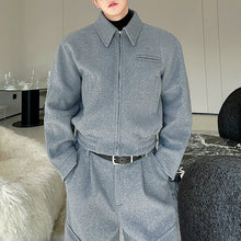 Load image into Gallery viewer, Woolen Warm Jacket Wide-leg Loose Trousers Two-piece Set