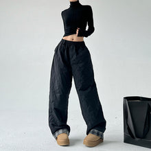 Load image into Gallery viewer, American Retro Plaid Thick Wide-leg Pants