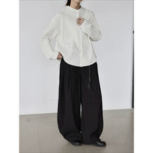 Load image into Gallery viewer, Women's Pleated High-waist Wide-leg Pants