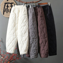 Load image into Gallery viewer, Loose Thick Warm Down Pants