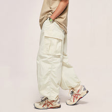 Load image into Gallery viewer, Fine Check Loose Workwear Wide-leg Pants