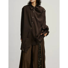 Load image into Gallery viewer, Retro French Lace Patchwork Long-sleeved Shirt