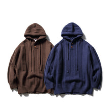 Load image into Gallery viewer, Warm Hooded Loose Knit Sweater
