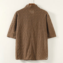 Load image into Gallery viewer, Stacked collar Thin Hollow T-shirt