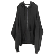 Load image into Gallery viewer, Hooded Loose Zip-Up Cardigan Jacket