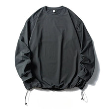 Load image into Gallery viewer, Retro Solid Color Drawstring Quick-drying Shirt