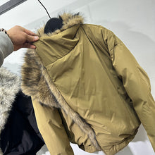 Load image into Gallery viewer, Faux Fur Plush Large Lapel Thick Warm Cotton Coat