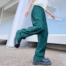 Load image into Gallery viewer, Thin Pleated Elastic Waist Casual Pants