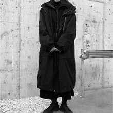 Load image into Gallery viewer, Fake Two-Piece Knee-Length Cotton Coat