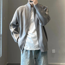 Load image into Gallery viewer, Stand Collar Loose Knit Cardigan