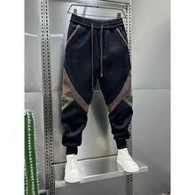 Load image into Gallery viewer, Colorblock Fleece Casual Stretch Harem Pants
