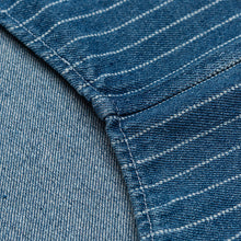 Load image into Gallery viewer, Japanese Retro Style Washed Striped Denim Shirt