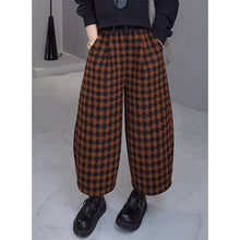 Load image into Gallery viewer, Retro Thickened Plaid Casual Pants