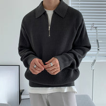 Load image into Gallery viewer, Loose-fitting Lapel Knitted Polo Shirt