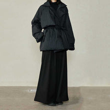 Load image into Gallery viewer, Winter Waist Cinched White Duck Down Warm Jacket