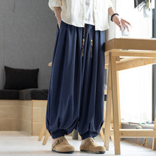 Load image into Gallery viewer, Loose Draped Ankle Tied Casual Harem Pants
