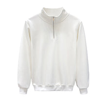Load image into Gallery viewer, Half-high Zip-neck Pullover Sweatshirt