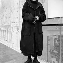 Load image into Gallery viewer, Fake Two-Piece Knee-Length Cotton Coat