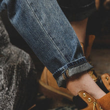 Load image into Gallery viewer, Vintage Washed Straight Leg Denim Pants