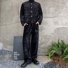 Load image into Gallery viewer, Retro Thickened Woolen Short Jacket and Straight Trousers Two-piece Set
