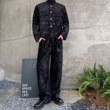 Load image into Gallery viewer, Retro Thickened Woolen Short Jacket and Straight Trousers Two-piece Set