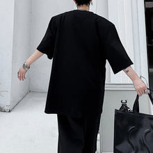 Load image into Gallery viewer, Printed Studded Crew Neck T-shirt