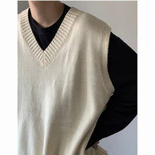 Load image into Gallery viewer, V-neck Stacked Sleeveless Sweater Vest with Streamers