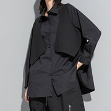 Load image into Gallery viewer, Fake Two Piece Long Sleeve Vest Shirt