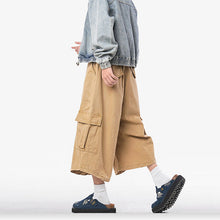 Load image into Gallery viewer, Loose Straight Wide-leg Casual Cropped Trousers