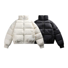 Load image into Gallery viewer, Stand-up Collar Solid Color Casual Cotton Jacket